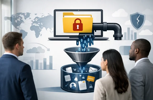 Інфографіка витоку конфіденційної інформації та ризиків для міжнародного бізнесу