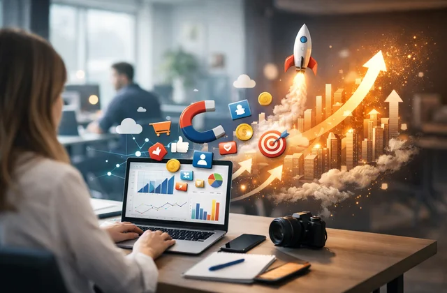 Абстрактна трансформація бізнесу через SMM та маркетинг у соціальних мережах