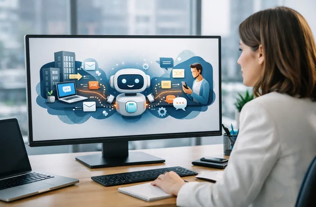 Інфографіка автоматизації комунікацій між бізнесом і клієнтами за допомогою штучного інтелекту