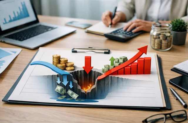 Інфографіка касового розриву та руху грошових потоків фінансів бізнесу