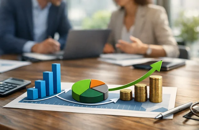 Інфографіка маржинальності, обороту та прибутковості бізнесу для бізнес-стратегії