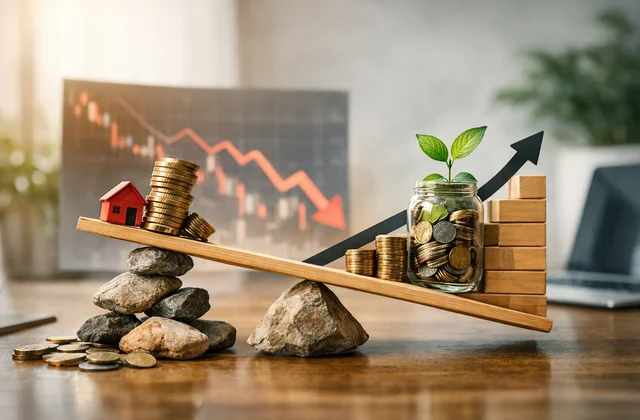 Інфографіка фінансової нестабільності та переходу до системного інвестування капіталу