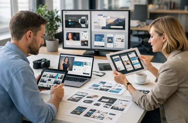 Аналітика дизайнерського портфоліо та UX/UI інтерфейсів на бізнес зустрічі
